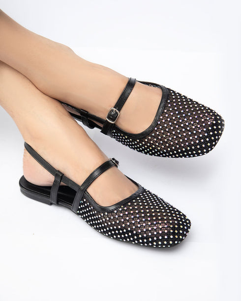 ELLA Studded Mesh Sandals